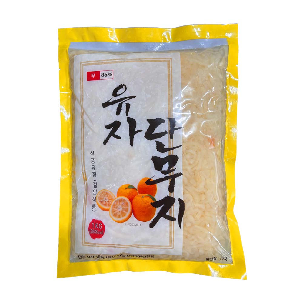 원 유자단무지채 1KG, 1개, 1kg 10,200원