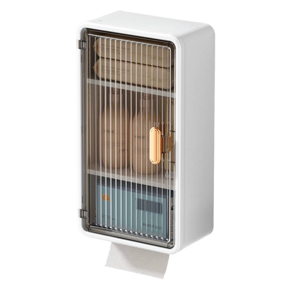 다이나토리 무타공 벽걸이 다용도 투명 티슈박스 수납함 9,310원