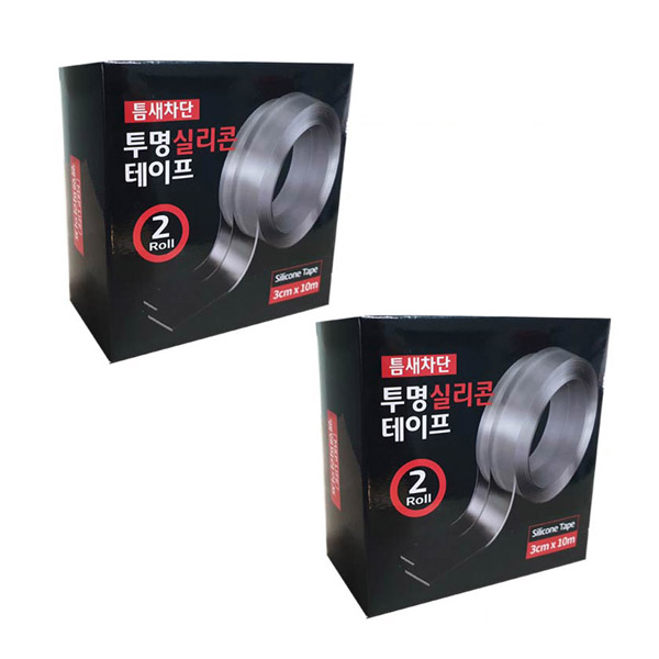 엠엔피라이프 틈새차단 투명 실리콘테이프 3cm x 10m 12,860원