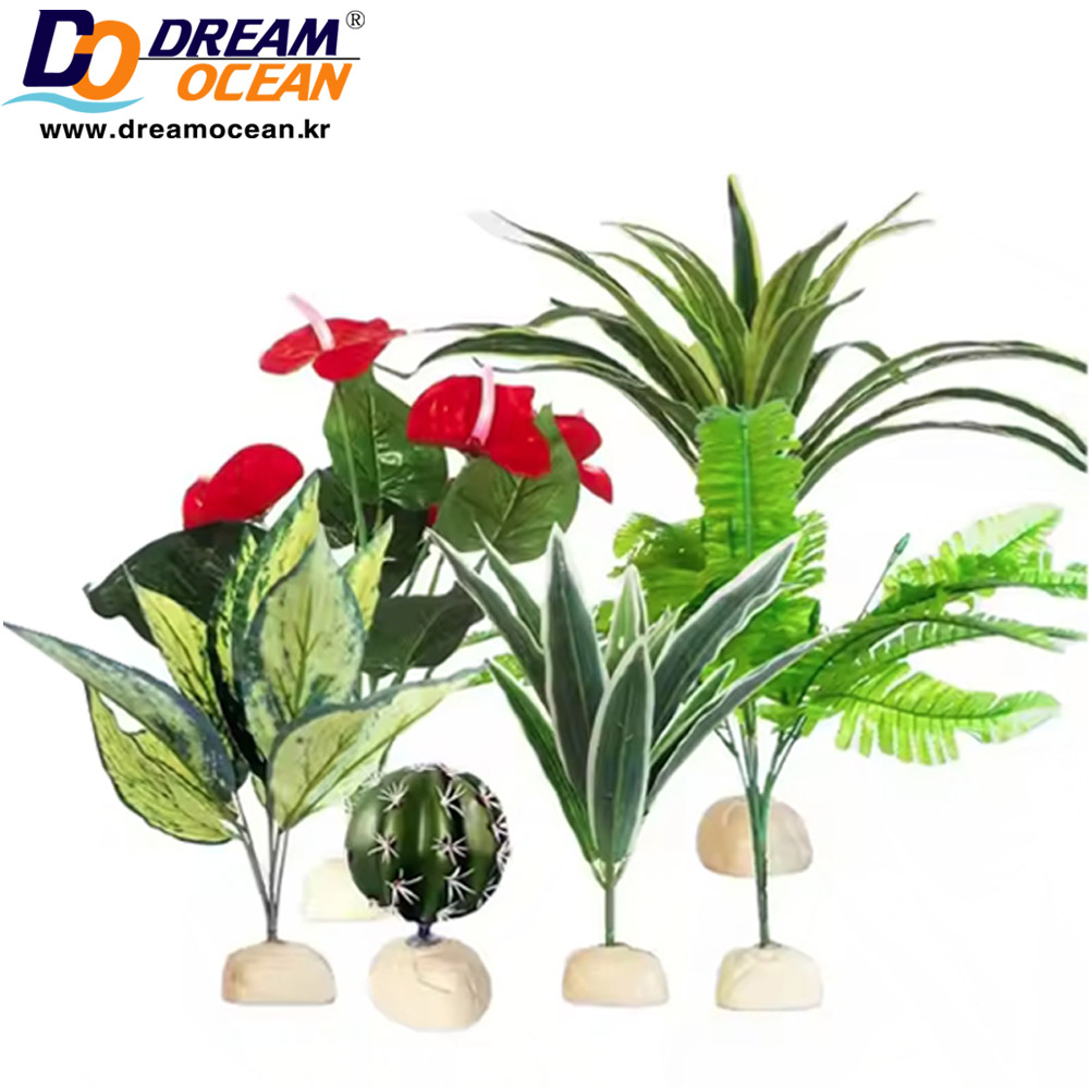 노모이 인조수초 모음 18종 장식 수초 은신처 사육장 어항꾸미기 파충류장 수족관 5,000원