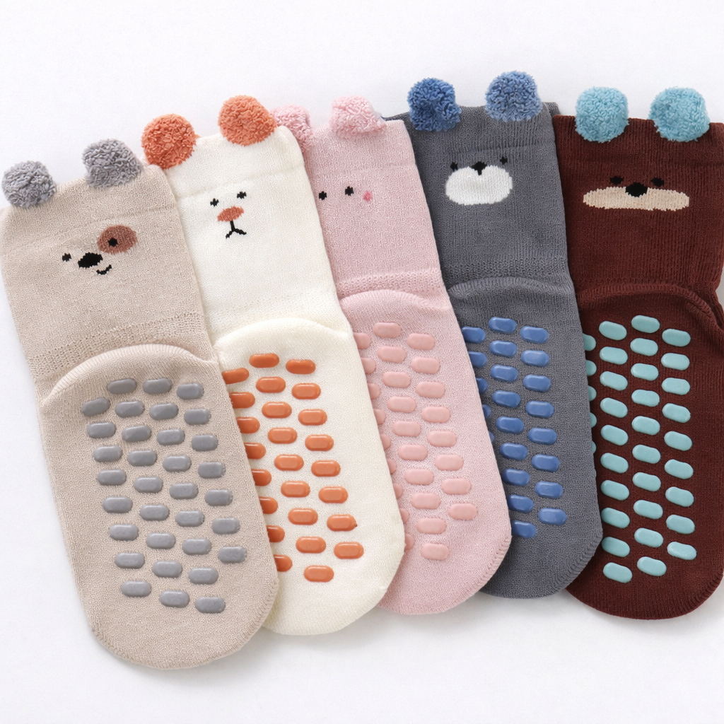 비아이씨 어린이집 돌아기 유아 미끄럼방지 양말 5족세트 *0~5세* 22,500원