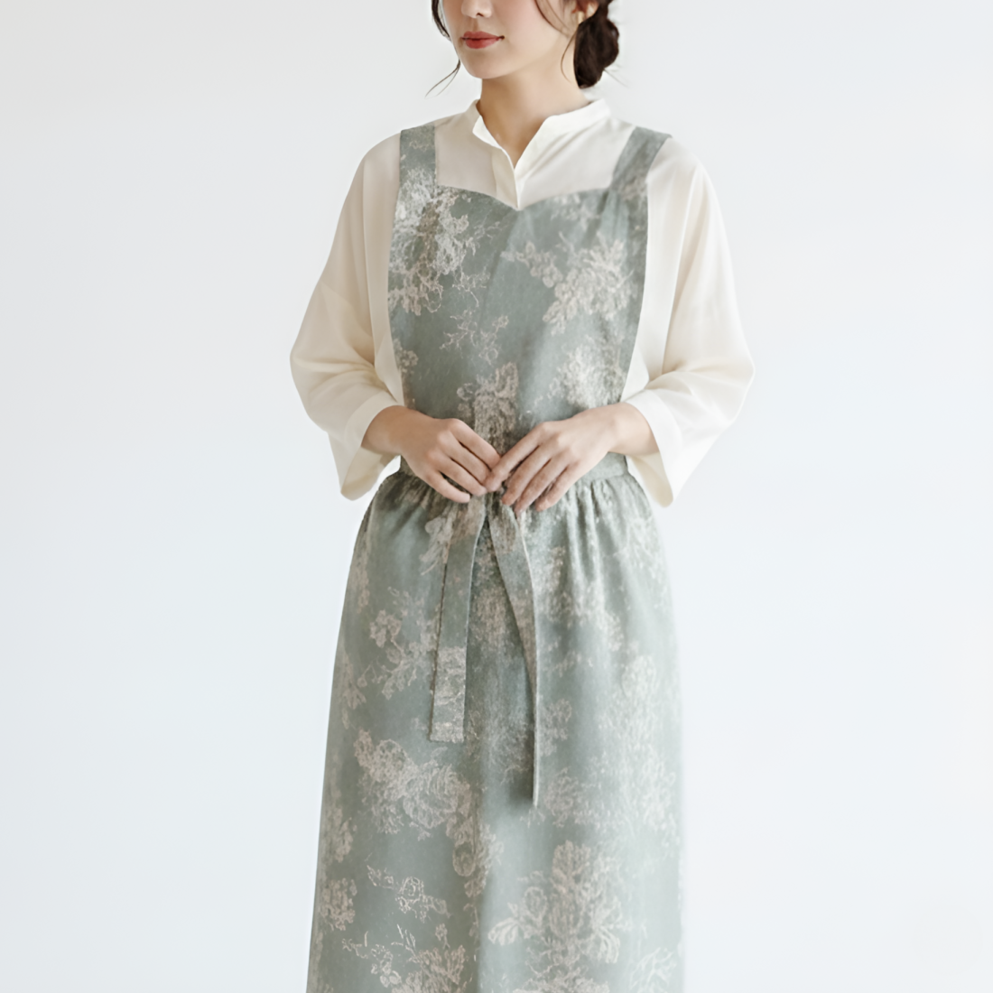 홈꼬세르 예쁜 면 린넨 생활방수 앞치마 17,160원