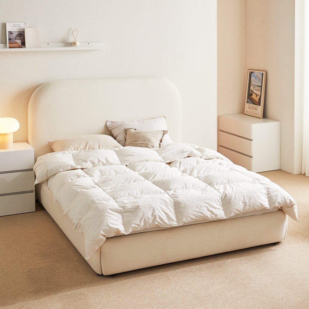 [리뷰이벤트] 파로마 바리오 아쿠아텍스 호텔형 패브릭침대 퀸 프레임만, 아이보리 399,000원