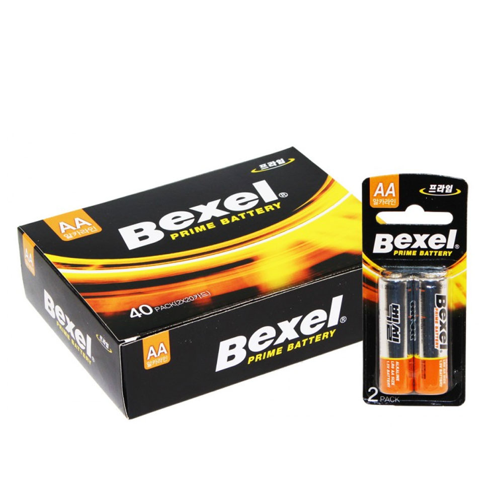 백셀 AA 카드형 알카라인 기업용 학교 건전지 총 40알, 1개 19,000원