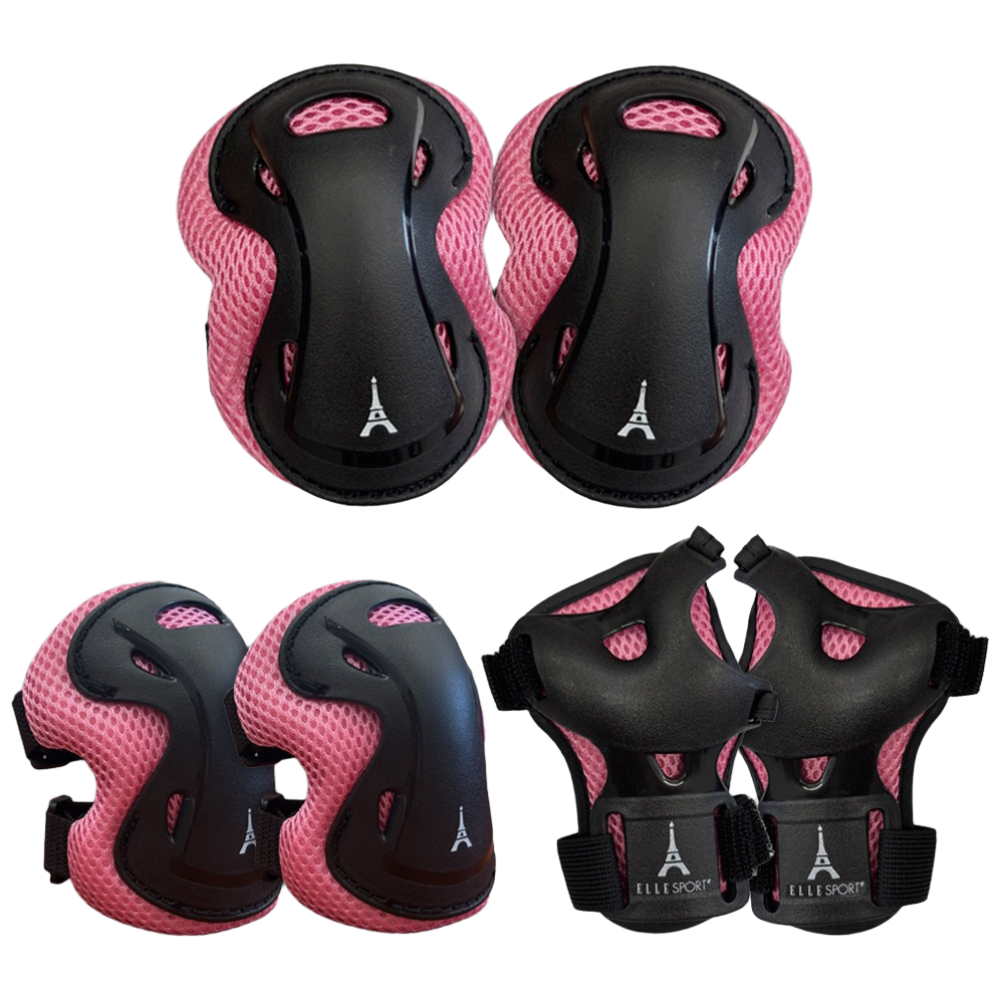 엘르스포츠 보호대 세이프플랙스 인라인 킥보드 보호대장비 3종세트 아동 성인, 세이프플랙스S(13세미만)_핑크 15,800원