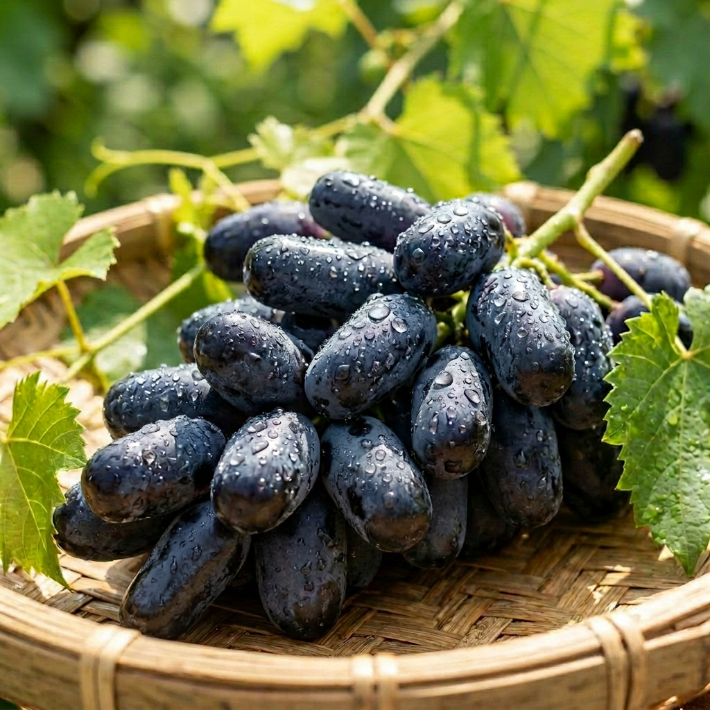 [특품 파격가] 프리미엄 초고당도 블랙사파이어포도 씨없는 포도, 1개, 500g 9,900원