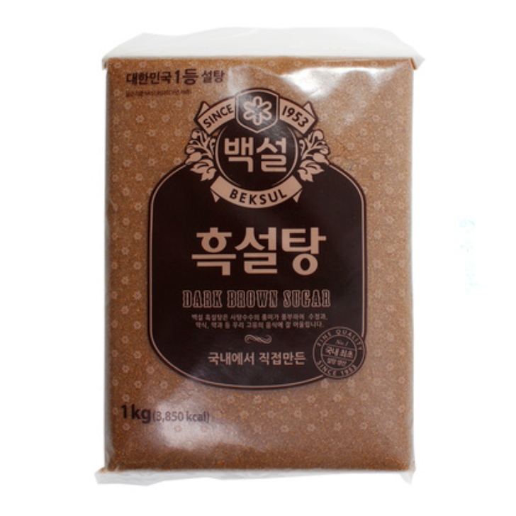 씨제이제일제당 해찬들 백설 흑설탕 1kg 이강산닷컴, 1kg, 1개 5,200원