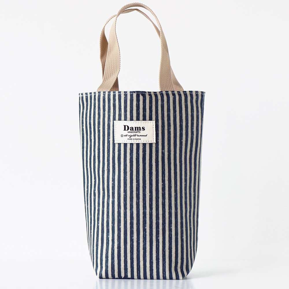 미모양 방수 텀블러백 드링크백 체크 플라워 패턴 미니 에코백 12,800원