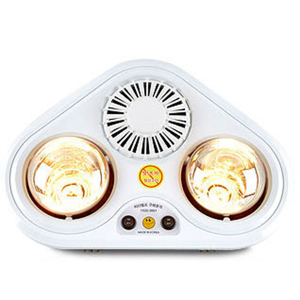 [TenTenPlus] TV홈쇼핑 시즌히트 욕실 난방 2구 3구 / 1초 발열 국내제작 대동해모로 발열난방기 욕실난방기 욕실히터/ 초절전형 실내 히터 / 생활방수 IPX7등급 램프 89,000원