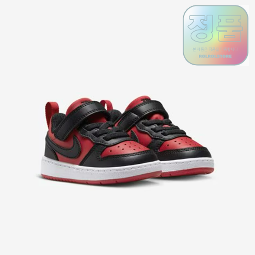 (백화점정품/AS) 나이키 코트 버로우 로우 리크래프트 토들러 블랙 레드 빨검 키즈 아동신발 어린이운동화 62,200원