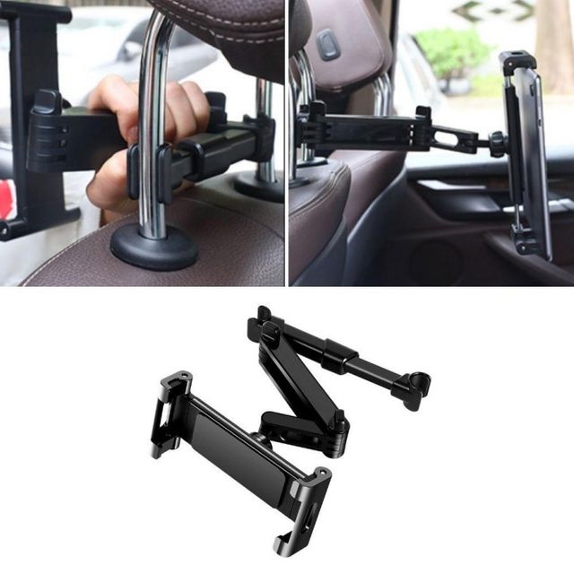 니즈몬 차량 뒷좌석 헤드레스트 태블릿 스마트폰 거치대, 블랙, 1개 8,000원