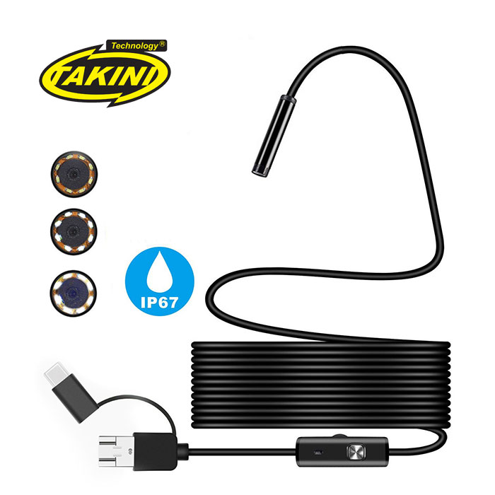 타키니 1080p 고화질 LED 공업용 배관 내시경 1M 2M 3.5M 중 선택, 1개 25,000원