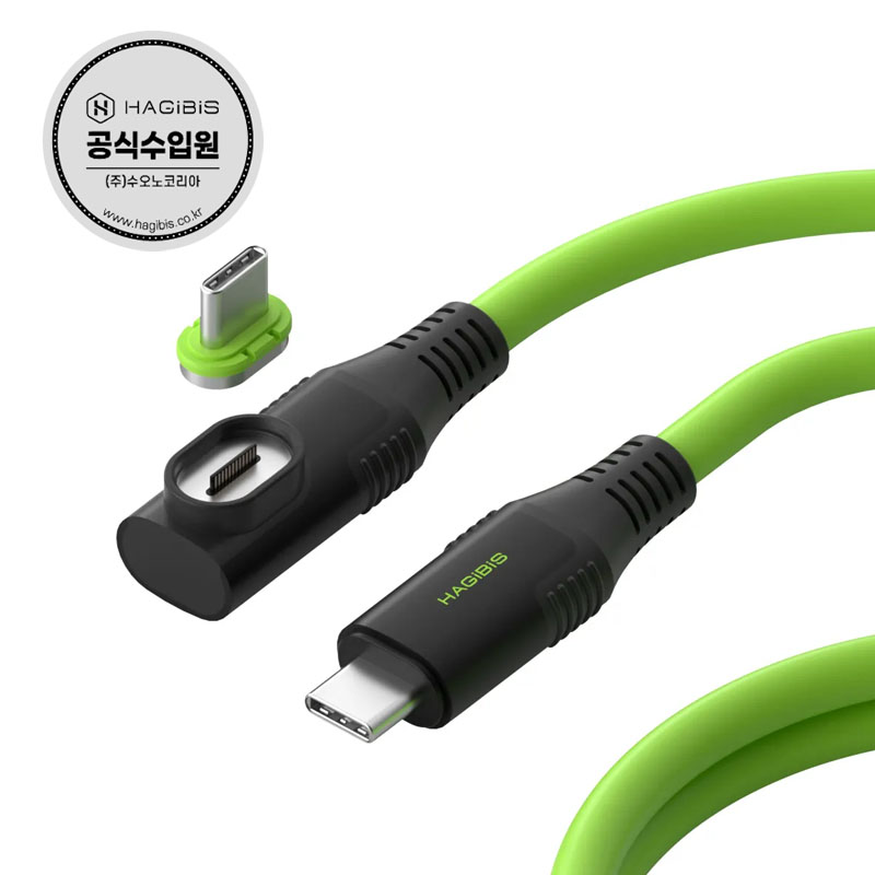 하기비스 마그네틱 USB4 썬더볼트 CtoC케이블 C타입 고속데이터충전 CX01, 1m, 1개 19,590원