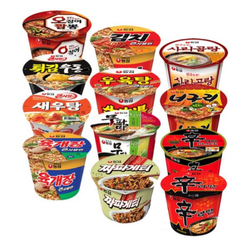 [더블비] 농심 용기컵 큰사발 컵라면 12종 (신큰+신블랙큰+너구리큰+육큰+짜파큰+무파마큰+오짬큰+새우큰+튀김큰+우육큰+김치큰+사리큰) 46,000원