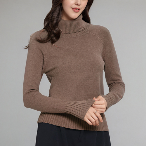 cheibear 여성용 터틀넥 리브 니트 긴팔 가을 겨울 풀오버 스웨터 23,890원