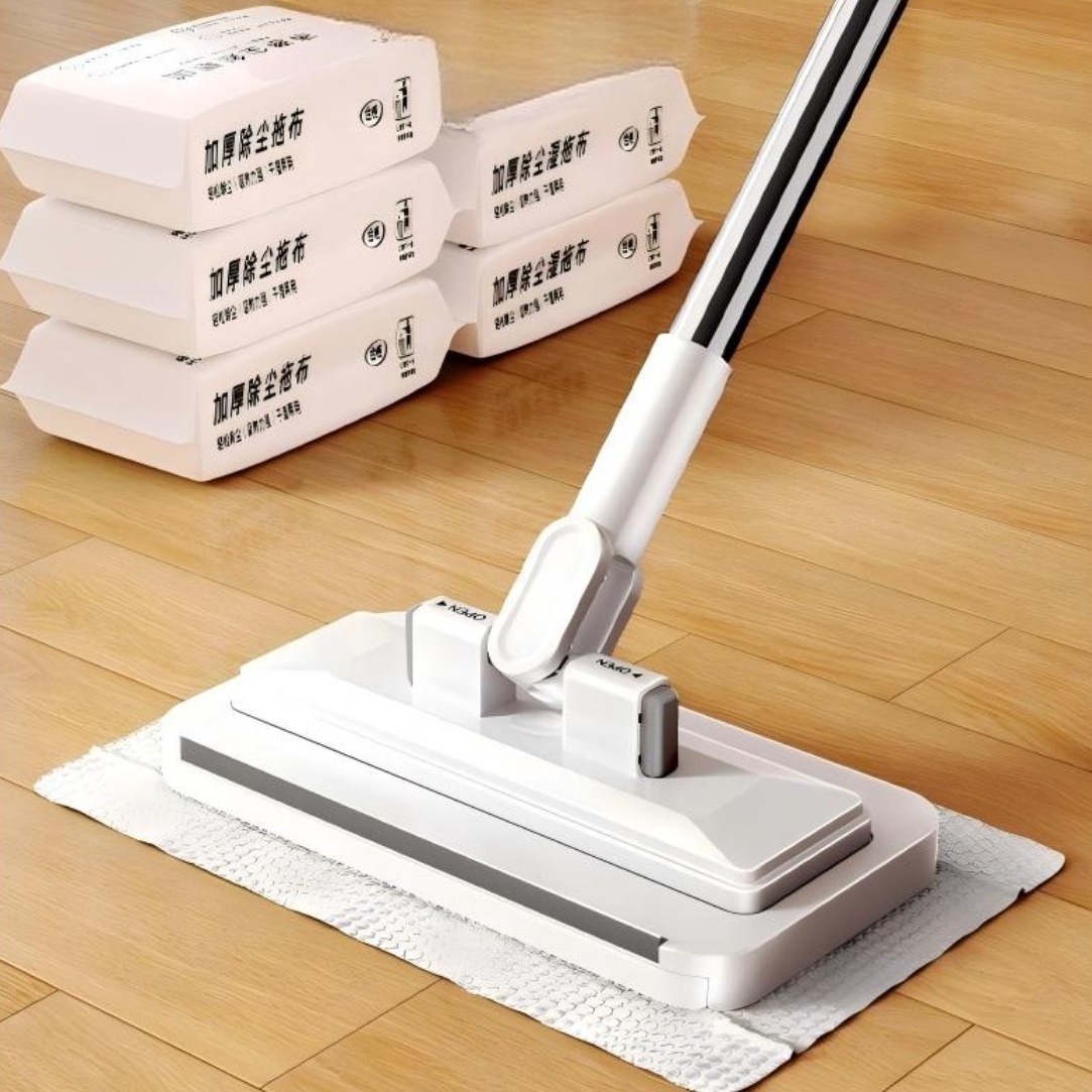 퓨어스틱 자동잡기 손을 더럽히지않는 원터치 분리 부직포 다용도 밀대걸레, 1세트 19,800원