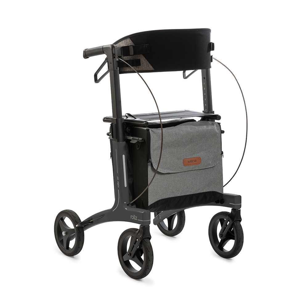 [공식수입]롤즈 에어 일체형 경량 4.7kg 카본 노인보행보조기 어르신 보행기 차콜(코알블랙) 등받이,가방 포함, 1개 699,000원