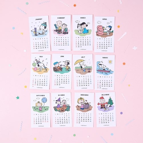[텐바이텐] 피너츠 2026 스누피 스티커 캘린더, 1세트, 스누피 달력 7,900원