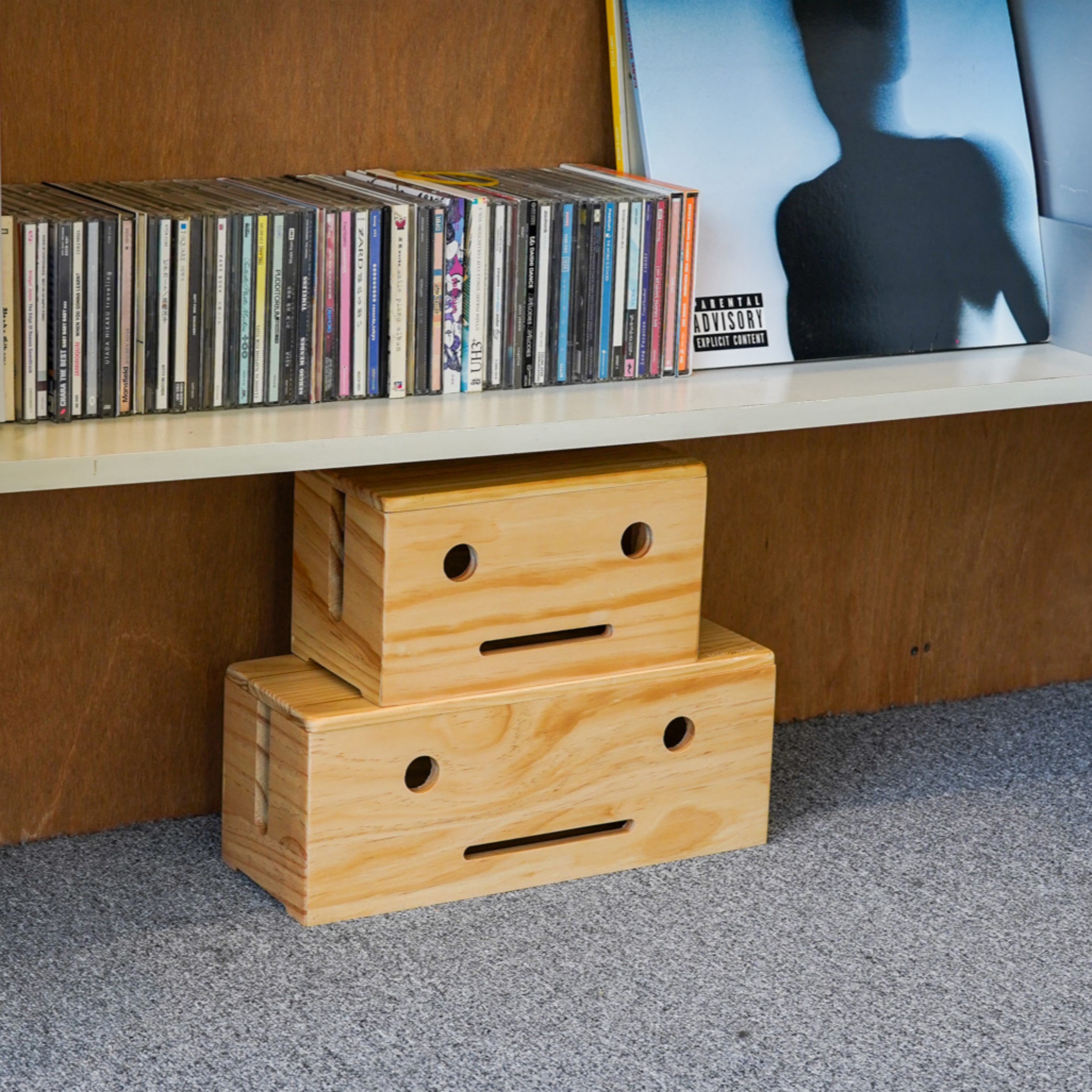 모두이룸 미소 원목 멀티탭보관함 전선정리도 예쁘게 19,800원