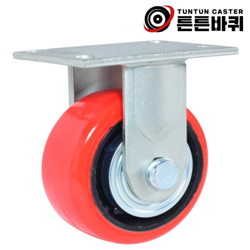 단조 6인치 고정 우레탄 바퀴 산업용 캐스터 고중량 고하중 720kg 바퀴폭 64mm 26,400원
