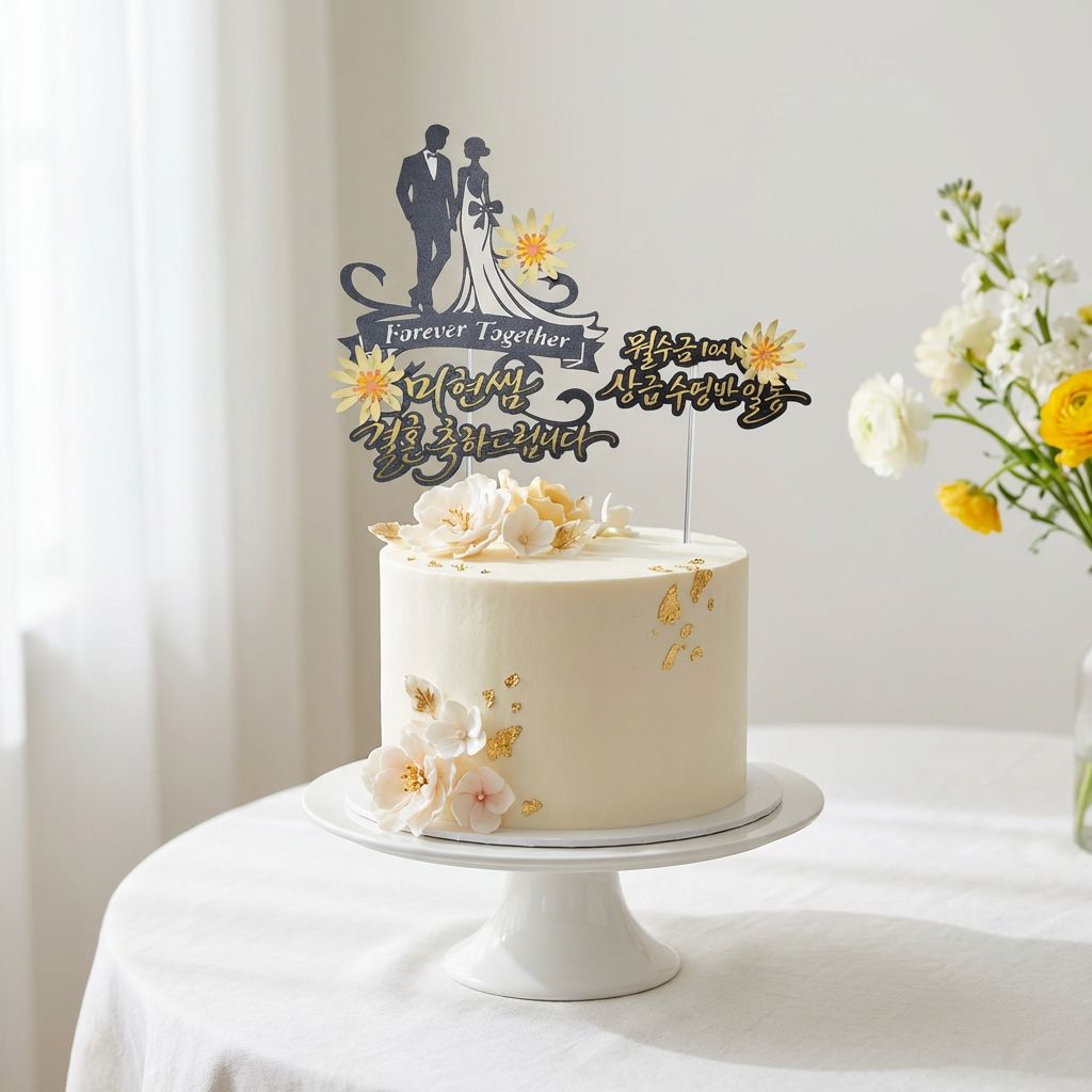 결혼축하 기념일 메세지 내맘대로토퍼 파티픽세트, 1세트, 혼합색 11,900원