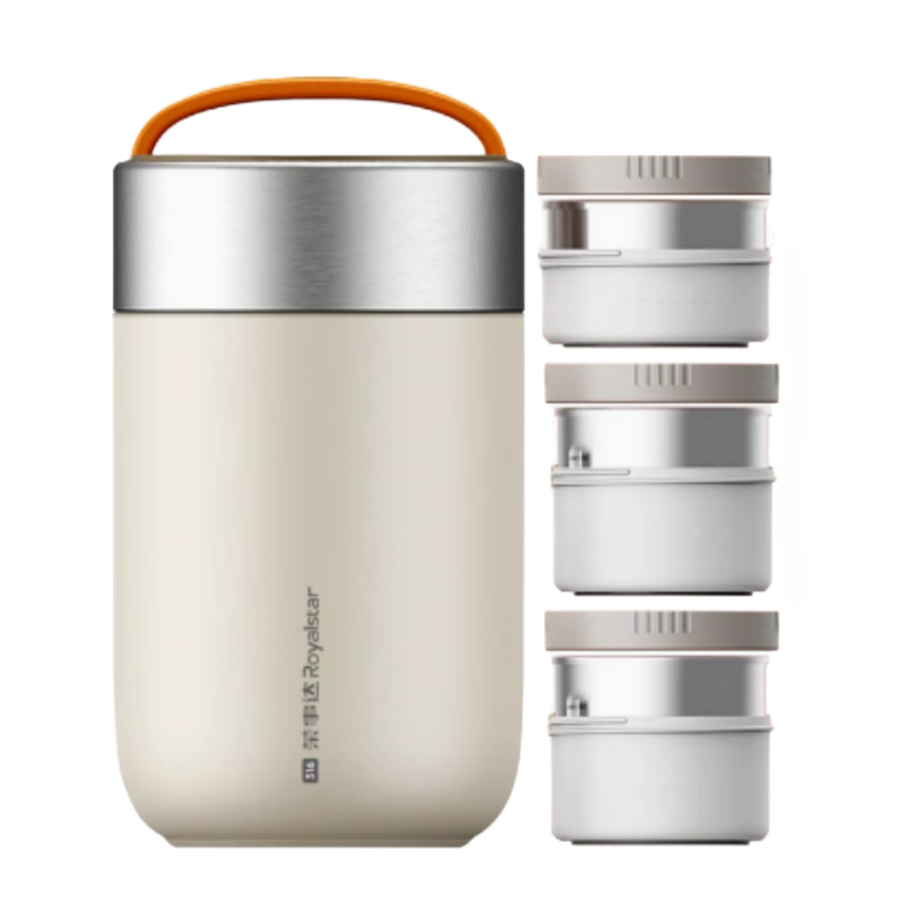 대용량도시락 대용량보온도시락 직장인도시락 스테인리스316, 아이보리 2.0L (3단), 1개 67,900원