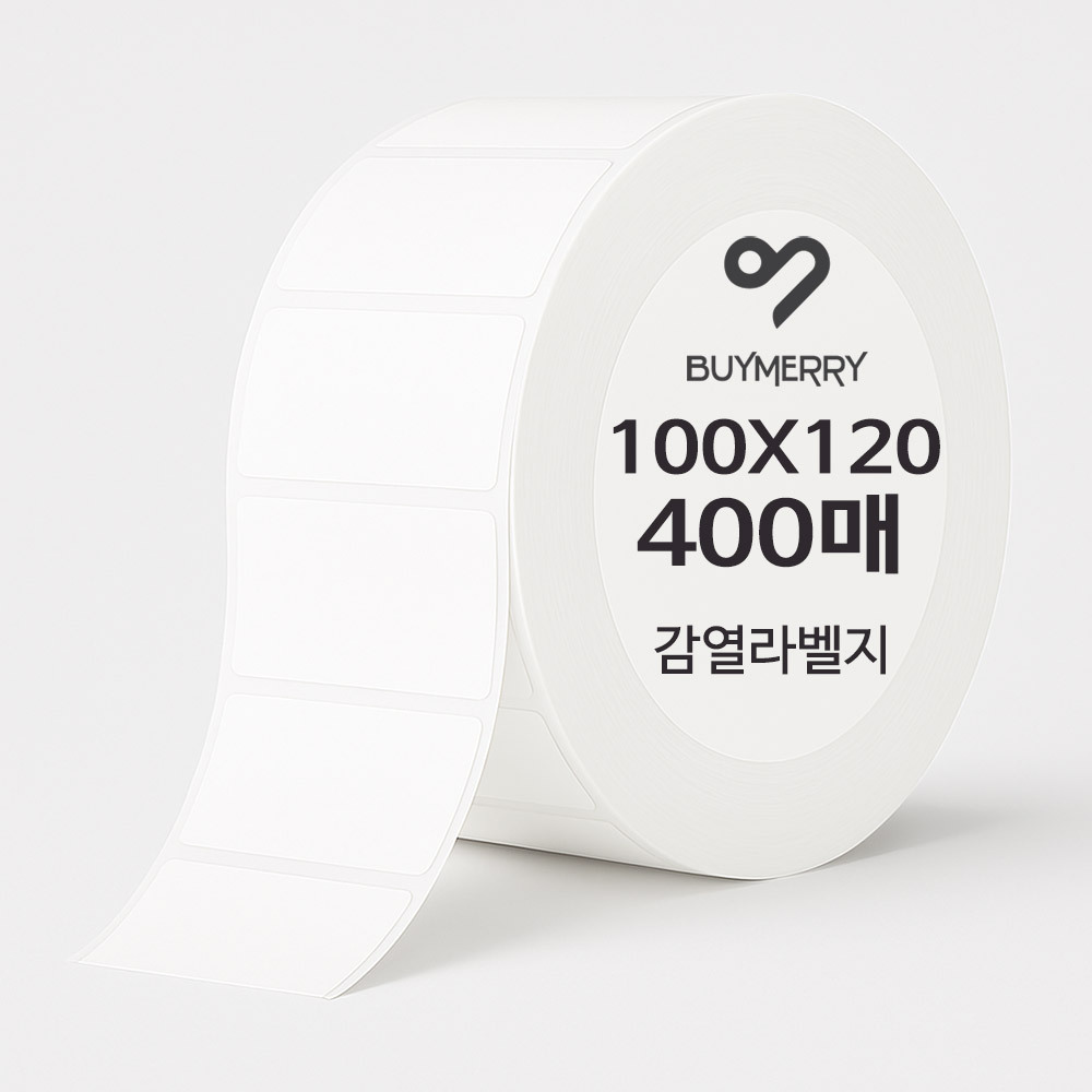 바이메리 바이메리 감열 롤 라벨용지 100mm X 120mm 400매 1롤 바코드라벨지 바이메리 감열이지 스티커 바코드프린터용 9,200원