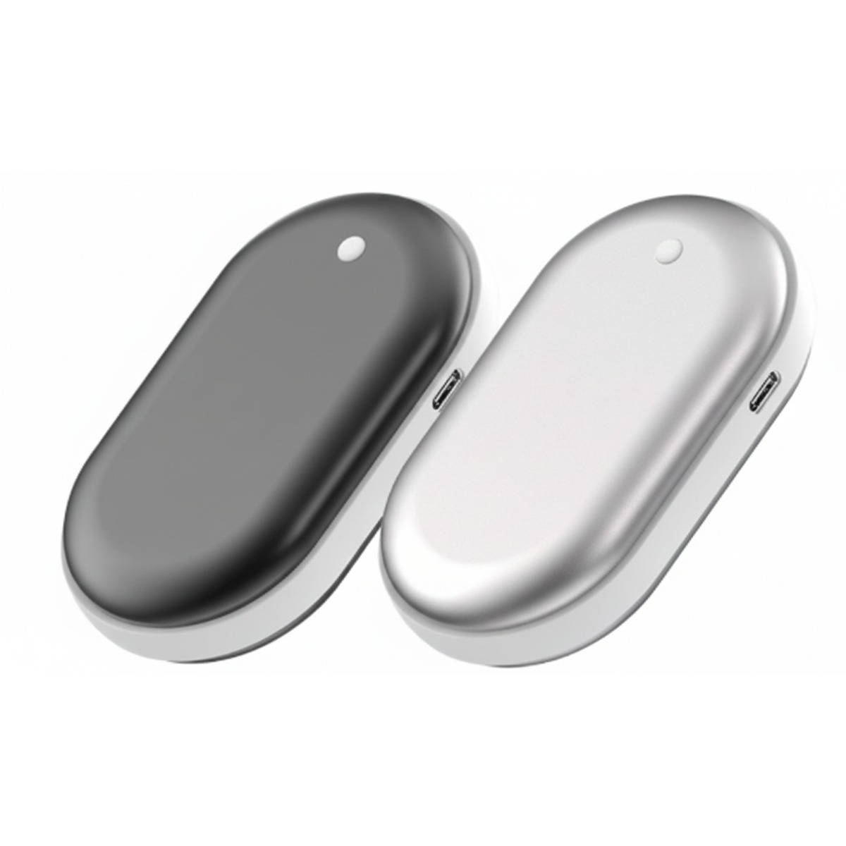 1+1 더 스마티 충전식 손난로 보조배터리 핫팩 대용량, 실버, 더 스마티 보조배터리 핫팩 2개 34,600원