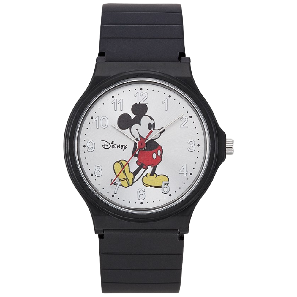 디즈니 미키마우스 캐릭터 미키포즈 플라스틱 밴드 손목시계 D11234BKW 33,000원