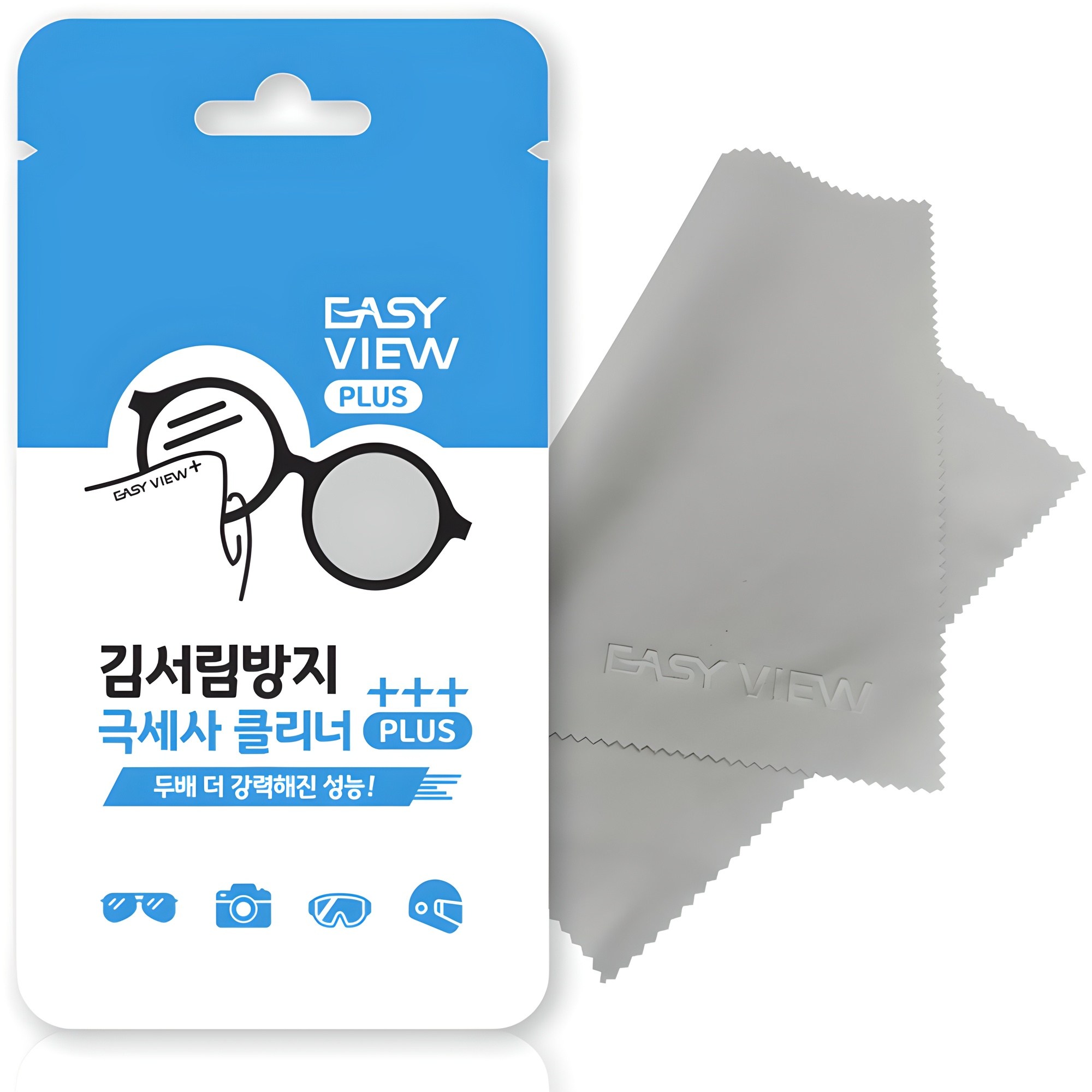 이지뷰 플러스 김서림방지 극세사 안경닦이, 회색, 1개 8,000원