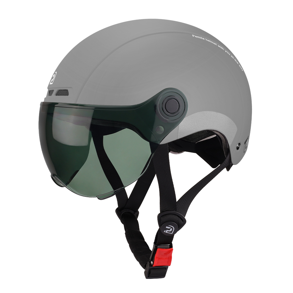 PEMILA 다중 스포츠 자전거 라이딩 헬멧, 충돌 방지 및 충격 흡수, HD 고글, 편안한 통기 보호 헬멧, 스노보드 헬멧, 전 시즌 남녀 적용, 1개, 그레이+블랙 렌즈 53,800원