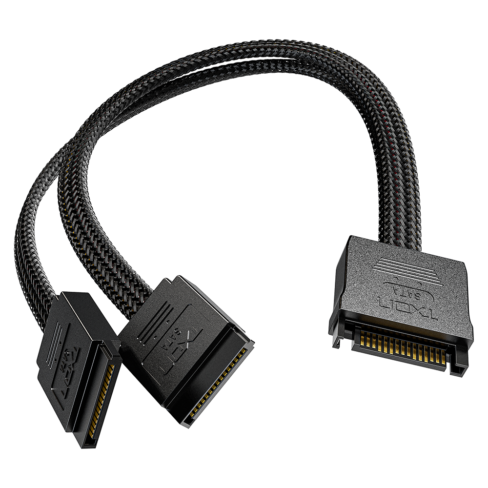 티엑스온 1:2 SATA Y타입 전원 연장 케이블 3,900원