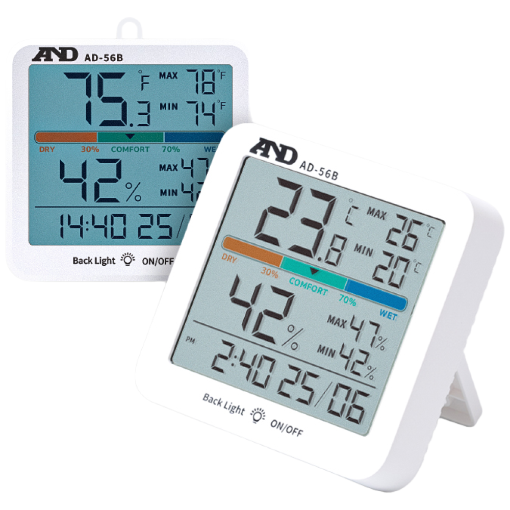 AND 디지털 온습도계 AD56B 정확한 스마트 온도습도계 벽걸이 신생아 아기 온도계습도계, 화이트, 1개 32,000원