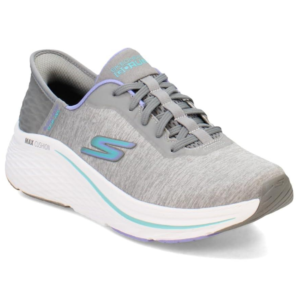 스케쳐스 여성용 맥스 쿠셔닝 엘리트 2.0 프리베일 핸즈프리 슬립인스 스니커즈, 그레이/블루, 5.5 120670 158,500원