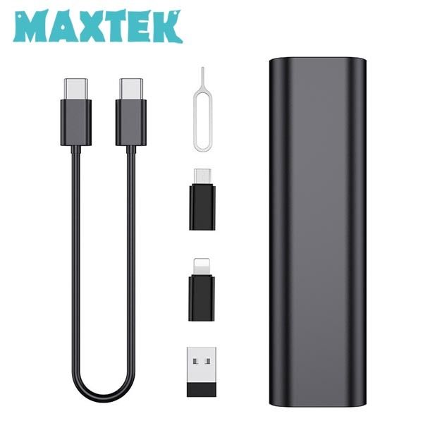 맥스텍 MT836 휴대용 고속충전 USB 충전 케이블 멀티 키트 젠더 유심 메모리 보관 세트 60W 여행용 캠핑용 충전 Toolkit C타입 /5핀/8핀/A타입 6,700원