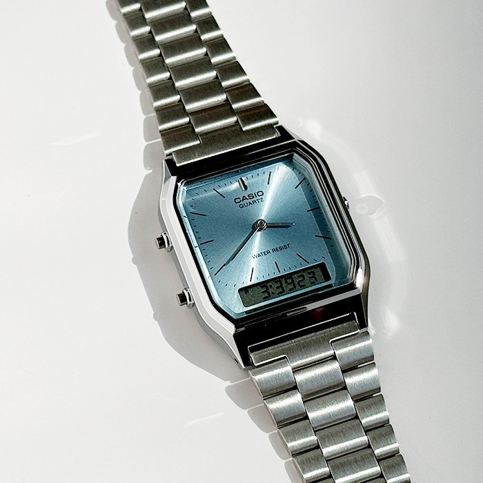 CASIO 카시오 AQ-230A-2A1MQY 클래식 손목시계 아이스 블루 44,890원