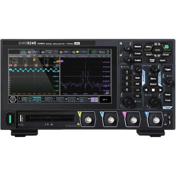 RCTCBRZVTW 오실로스코프 125/250메가헤르츠 DSO12비트 1.25기가샘플/초 50메가포인트 깊이 DHO914/914S/924/924S 4채널(DHO914S 125메 4,053,400원