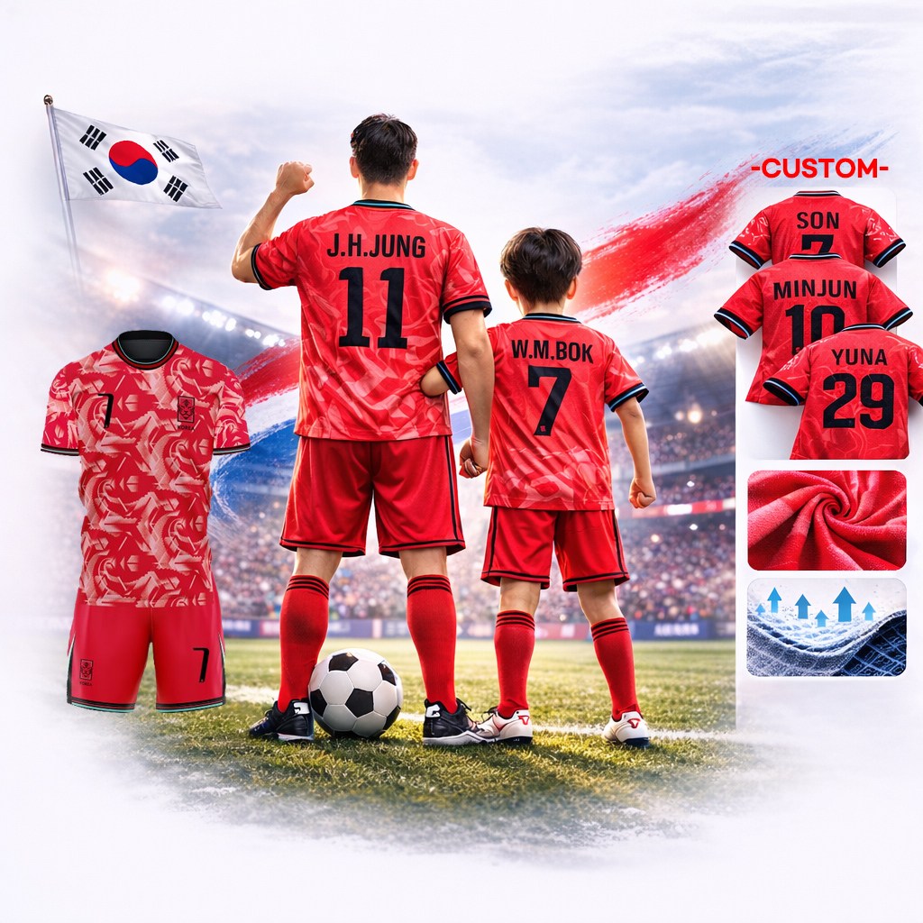 24-26 한국 국가대표 홈 유소년 어린이 성인 축구 유니폼 호환상품 21,900원
