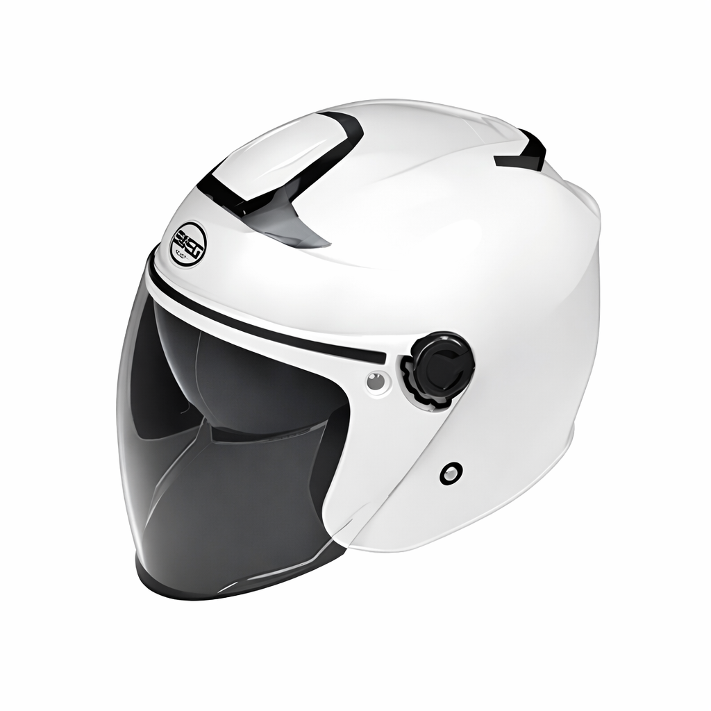 [KC인증][정품헬멧] 스웨그헬멧 SWEG RS10 오토바이헬멧 초경량1050g UV400 블랙/화이트/그레이 오픈페이스가벼운헬멧 남녀공용 안전인증 스쿠터헬멧 출퇴근용 바이크헬멧, 화이트 69,000원