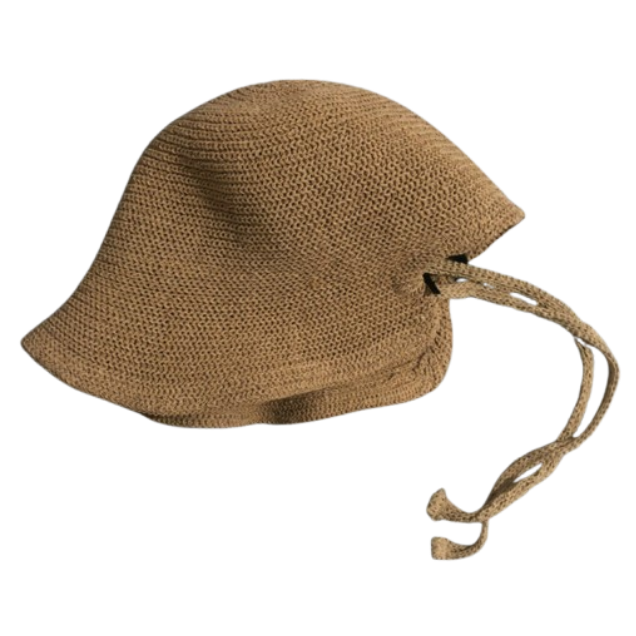 리보마 여성 니트모자 밀짚 버킷햇 턱끈 와이어 15,700원