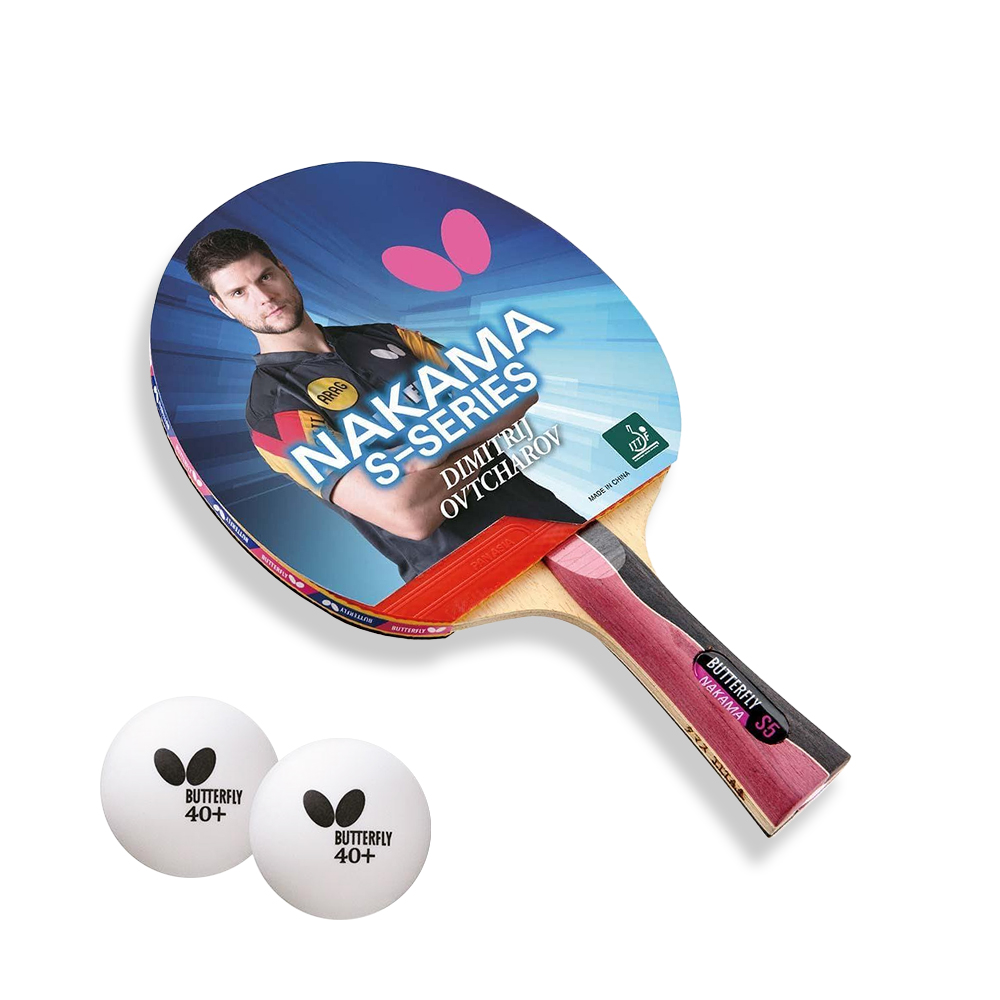 버터플라이 탁구라켓 쉐이크 핸드 양면 NAKAMA S-5 53,000원