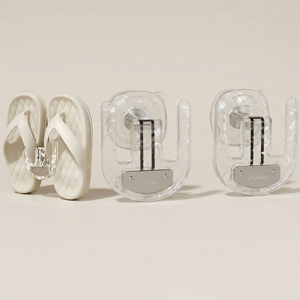 체리닷컴 곰팡이방지 흡착식 욕실 슬리퍼 걸이 거치대, 투명, 2개 8,260원