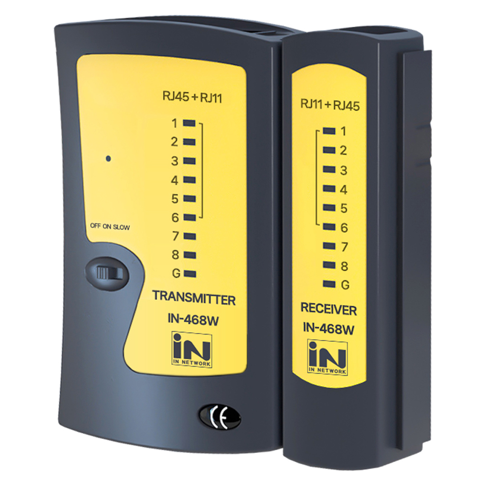 인네트워크 분리형 랜케이블 테스터기 IN-468W, 블랙, 1개, 105mm 3,490원