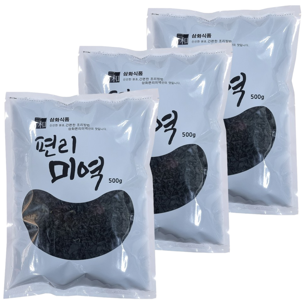 [삼화해조류]삼화식품 자른미역 편리미역 500g 완도산, 500g, 2개 21,900원
