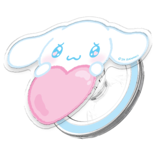 (정품)산리오 허그미 그립 투명 마그네틱 스마트톡+자석링(맥세이프 호환), 허그미_시나모롤, 1개 19,500원