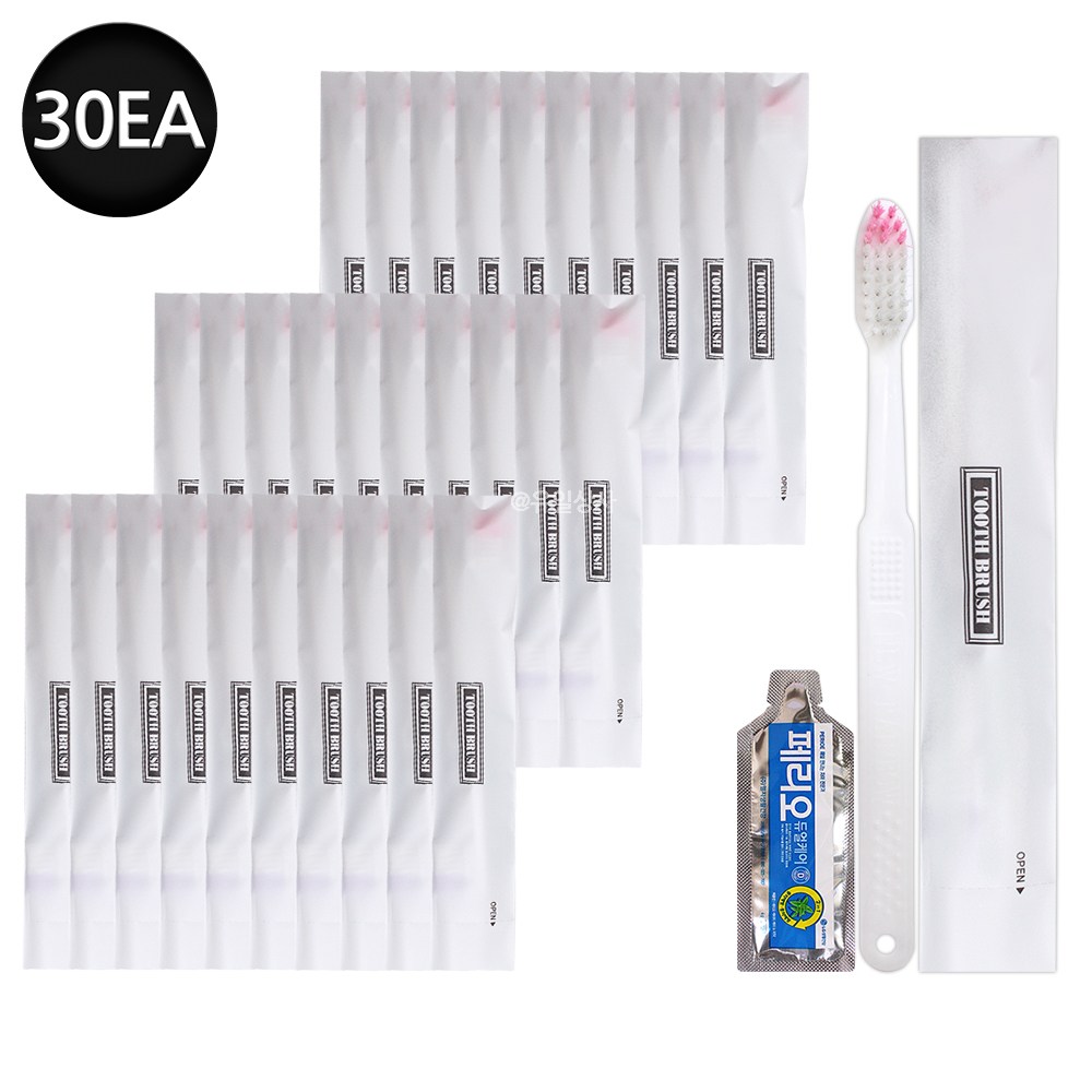 일회용 레인보우 칫솔 페리오 치약 고급포장 30세트, 50개 12,000원