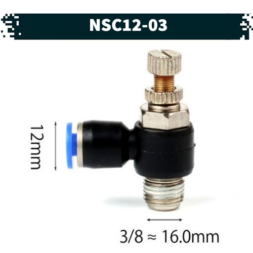 원터치 공압 공기 스피드 조절기 14.NSC-12-03, 1개 8,580원