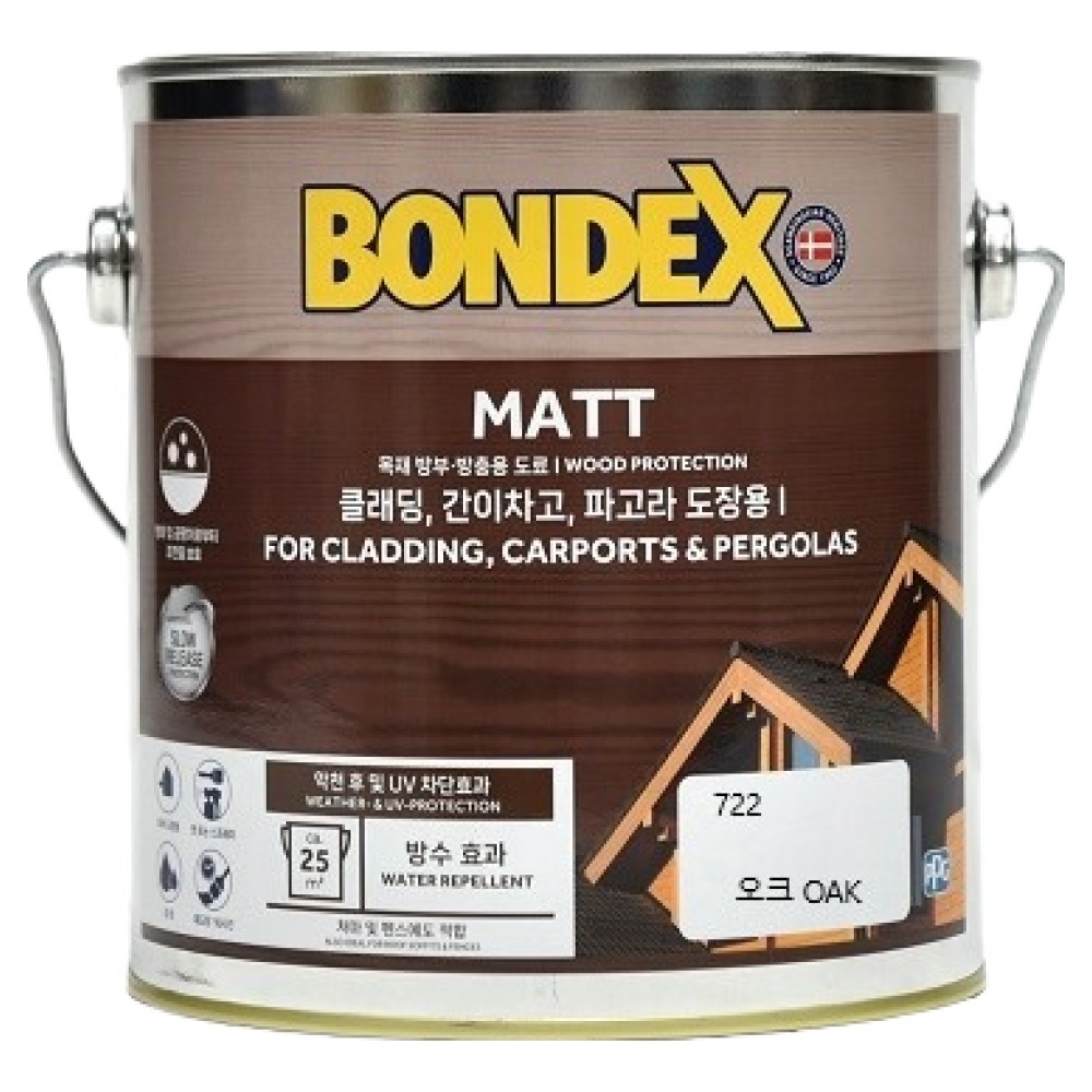 본덱스 BONDEX 방부 방충용 도료 722 오크 2L 46,000원