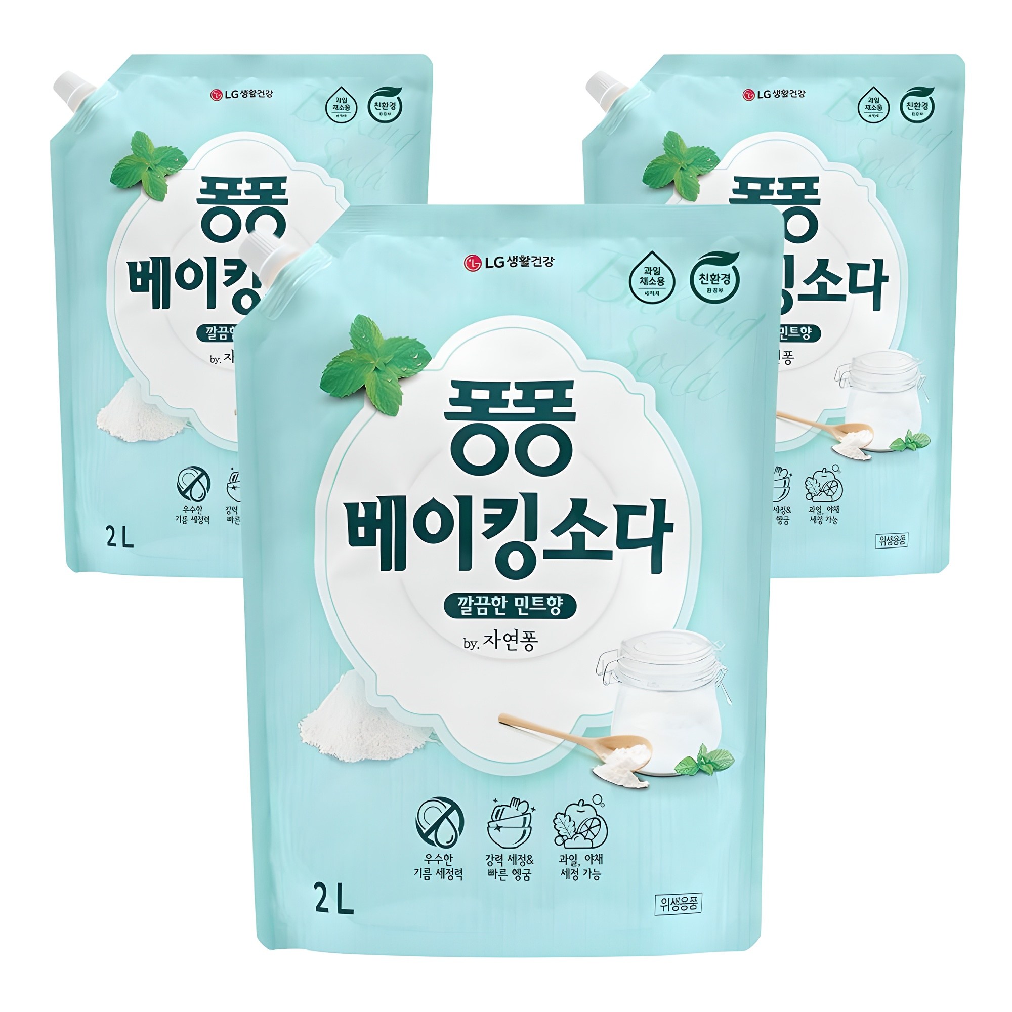 퐁퐁 베이킹소다 주방세제 깔끔한 민트향 리필형 12,370원