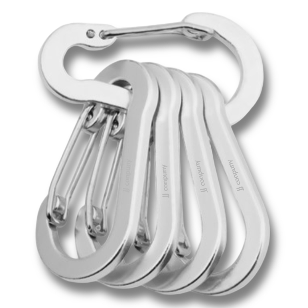 아웃도어 고강도 알루미늄 만능 카라비너, 실버, 5개 2,890원